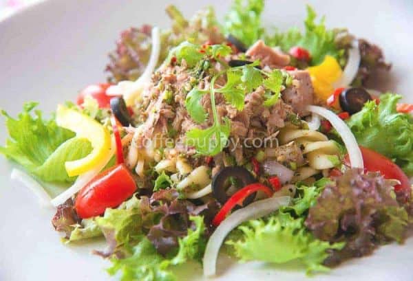 Spicy Tuna Pasta Salad